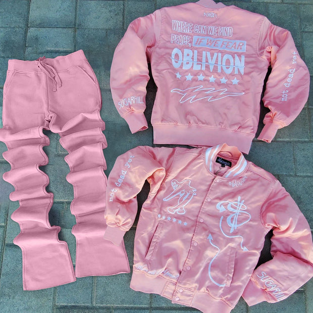 Stylish jacket and flared pants suit