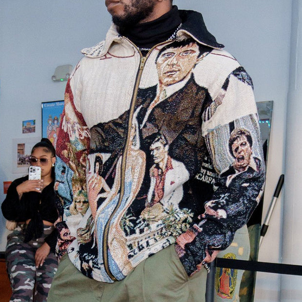 Vintage Limited Edition Tapestry Zip-Up Jacket