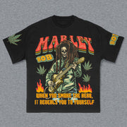 Rock Print Short Sleeve T-Shirt