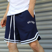 New York Print Elastic Shorts