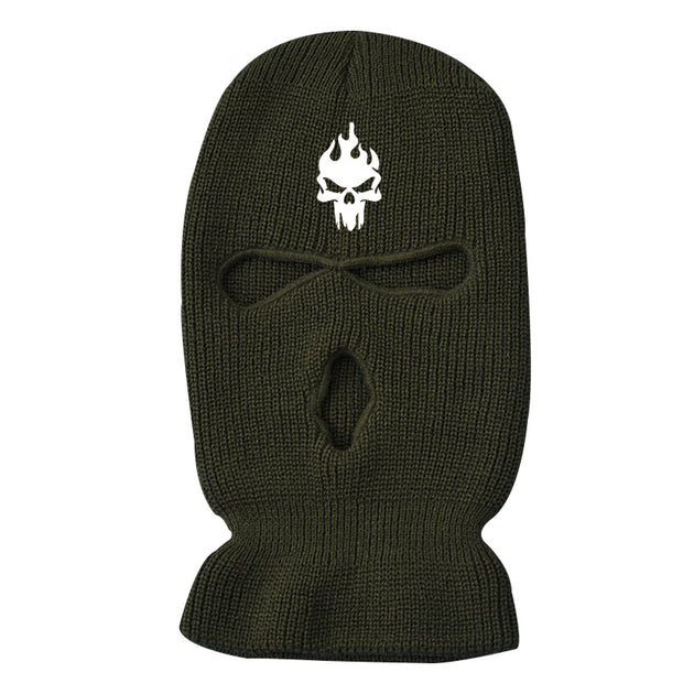 Fashion warm ski three-hole hat