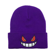 Embroidered knitted hat autumn and winter warm pullover hat woolen hat cold hat