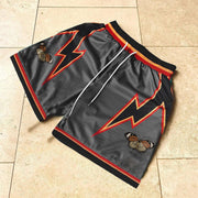 Lightning Butterfly Pattern Casual Mesh Shorts