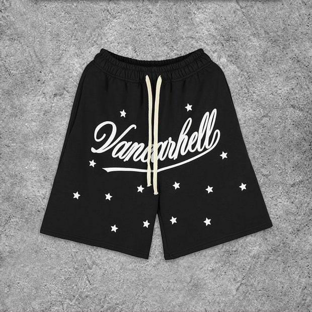 Street Letter Print Shorts