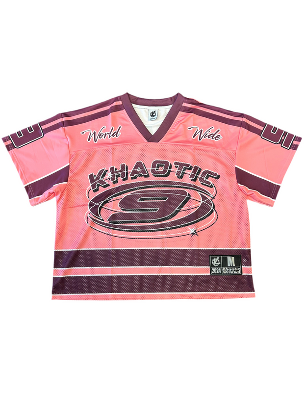 Casual V-neck luxury mesh jersey