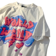 Personalized street loose letter print T-shirt