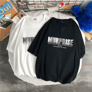 Creative graffiti clown smiley face solid color printed short-sleeved T-shirt