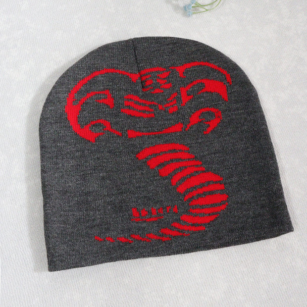 Knitted Pullover Cobra Y2K Jacquard Hat for Men and Women