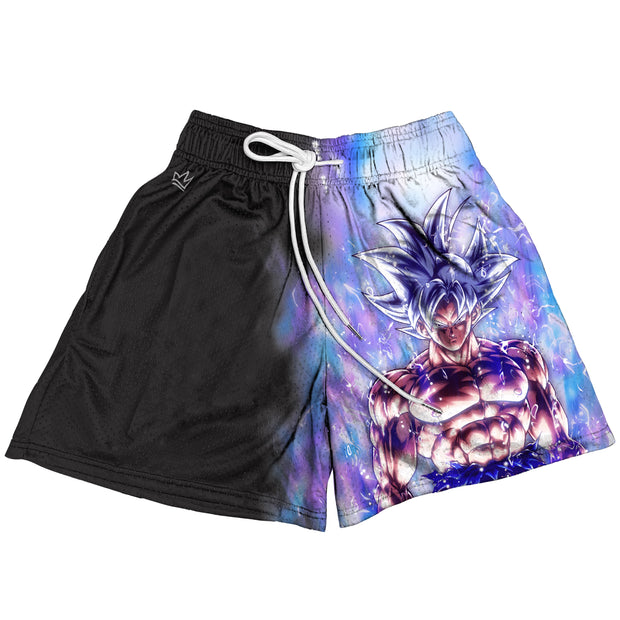 Casual Street Animation Printed Mesh Shorts