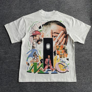 Street Oversized Artist Print T-Shirt