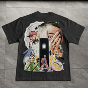 Street Oversized Artist Print T-Shirt