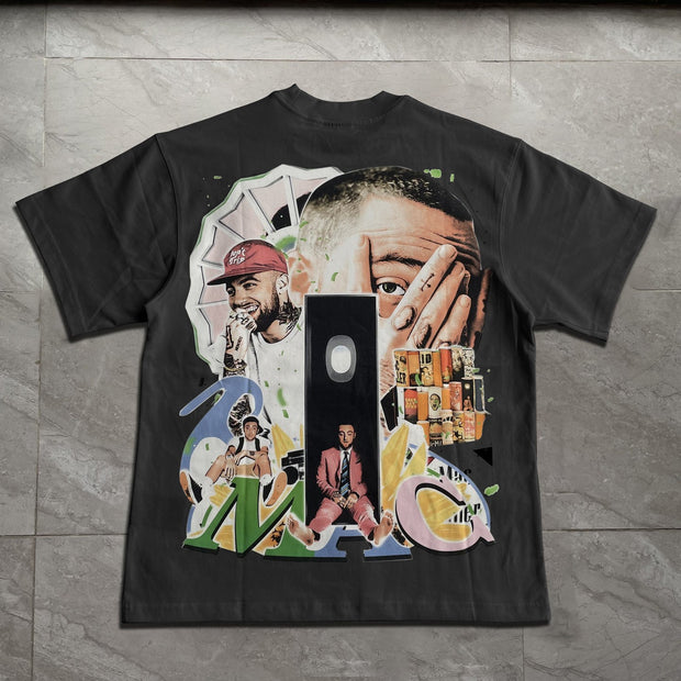Street Oversized Artist Print T-Shirt