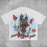 Printed graphic cotton T-shirt