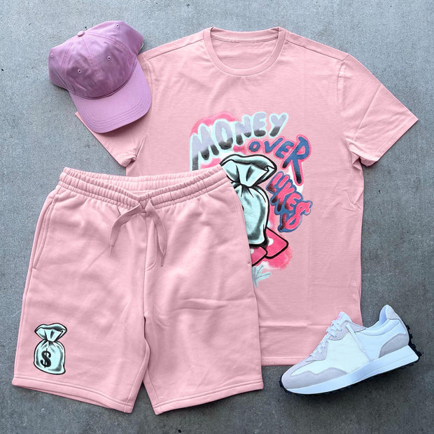 Personalized casual print short sleeve suit