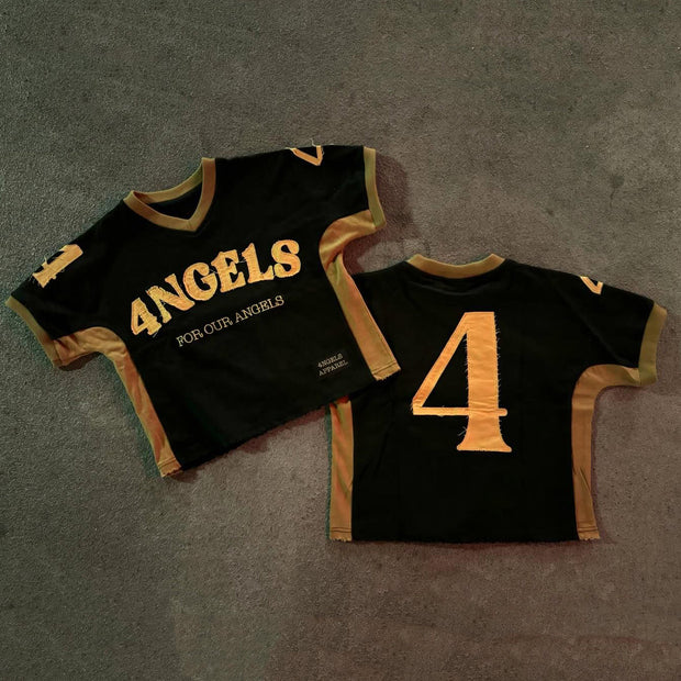 4Ngels For Our Angels patchwork street T-shirt