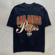 Vintage Tide Brand Print Casual Short Sleeve T-Shirt