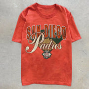 Vintage Tide Brand Print Casual Short Sleeve T-Shirt