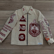 Limited Edition Preppy Tapestry Zipper Jacket