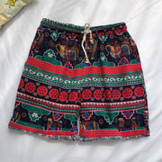 Fashion retro cotton twist shorts beach pants