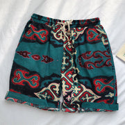Fashion retro cotton twist shorts beach pants