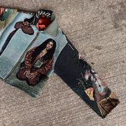 Hip Hop Rap Casual Street Vintage Tapestry Jacket