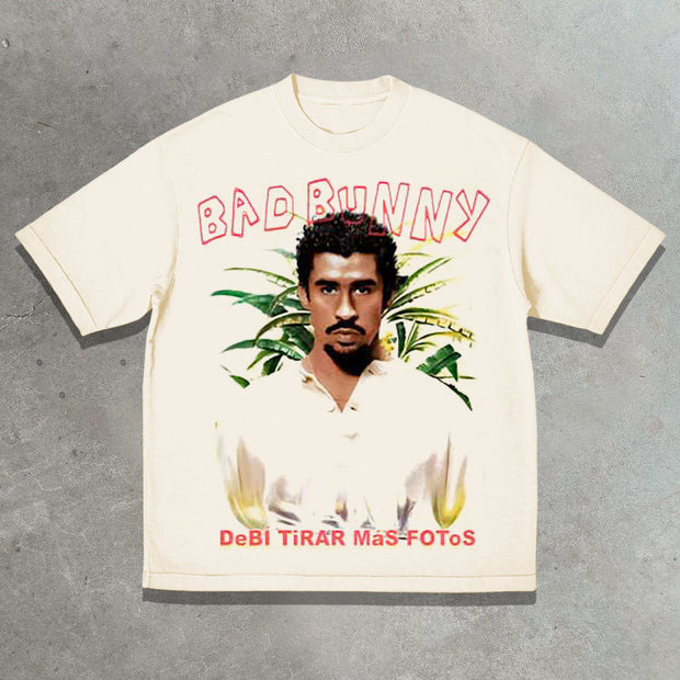 Hip-Hop Album Casual Street Print T-Shirt