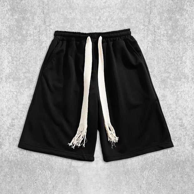 Simple straight-leg gym shorts