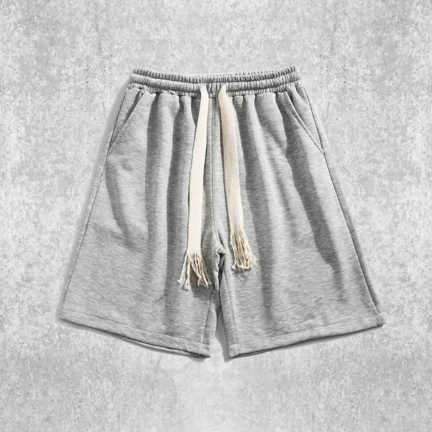 Simple straight-leg gym shorts