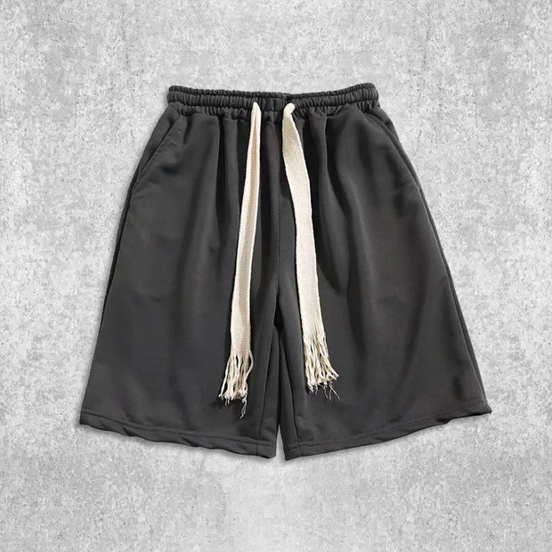 Simple straight-leg gym shorts