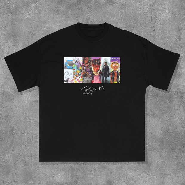 Character Album Print Short Sleeve T-Shirt