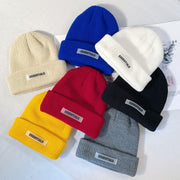 Melon leather hat double thread knitted hat high street couple men and women all-match cold hat