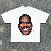 Big face celebrity printed T-shirt