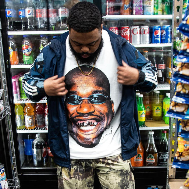 Big face celebrity printed T-shirt