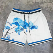 Fashion Art Print Casual Loose Sports Shorts