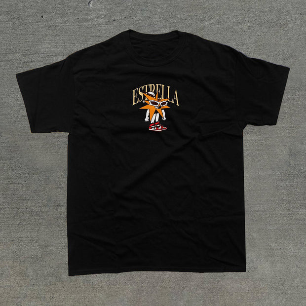 Fashionable preppy style loose short-sleeved T-shirt