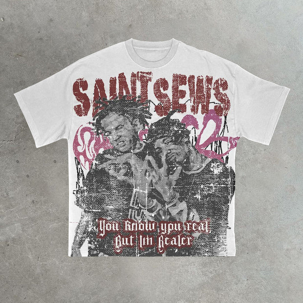 Hip-hop rap music festival casual street cotton T-shirt