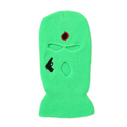 Men's and women's riding ski mask pullover knitted wool cap