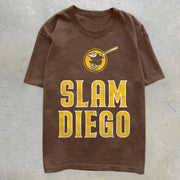 Tide brand print casual street short-sleeved T-shirt