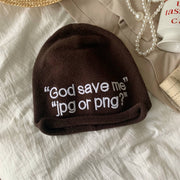 Uniform knitted pile cap for men and women