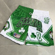 Personalized contrast retro shorts