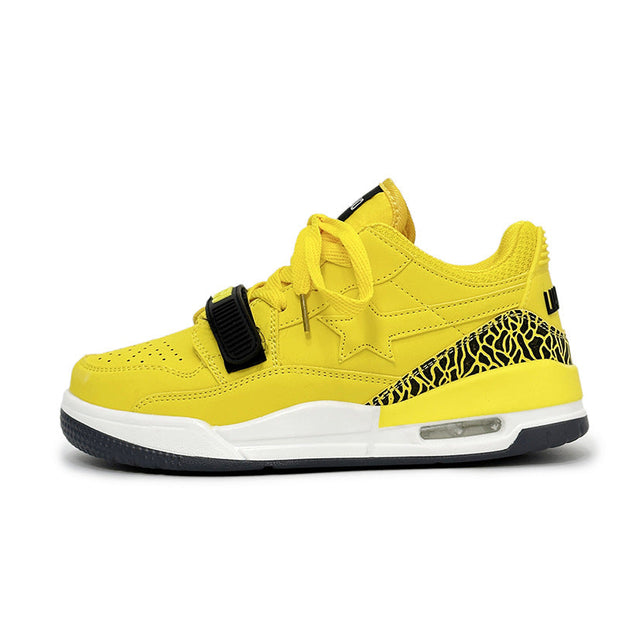 Lucky Star Lemon Yellow Sports Couple Height-enhancing Breathable Casual Shoes