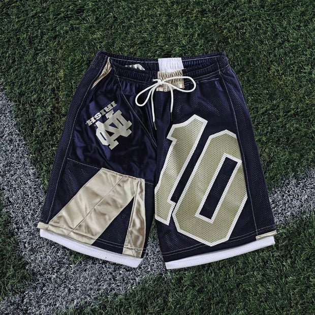 NO.10 Casual Street Rugby Mesh Shorts