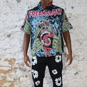 freakshow tapestry short sleeve jacket