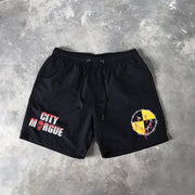 Smiley Print 5 Inseam Shorts