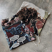 Black Panther King Casual Street Vintage Tapestry Shorts