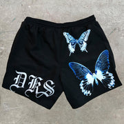 Street Style Casual Fashion Trend Printed Stretch Shorts