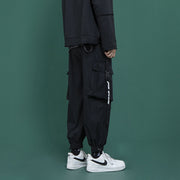 Workwear and straight leg wide Hong Kong style casual pants