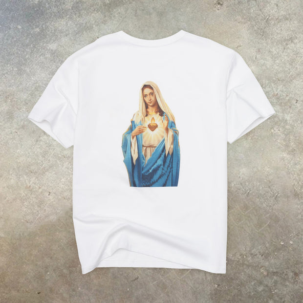 Personalized printed round neck short sleeve men's T-shirt