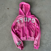 05 Casual Street Retro Zipper Hoodie