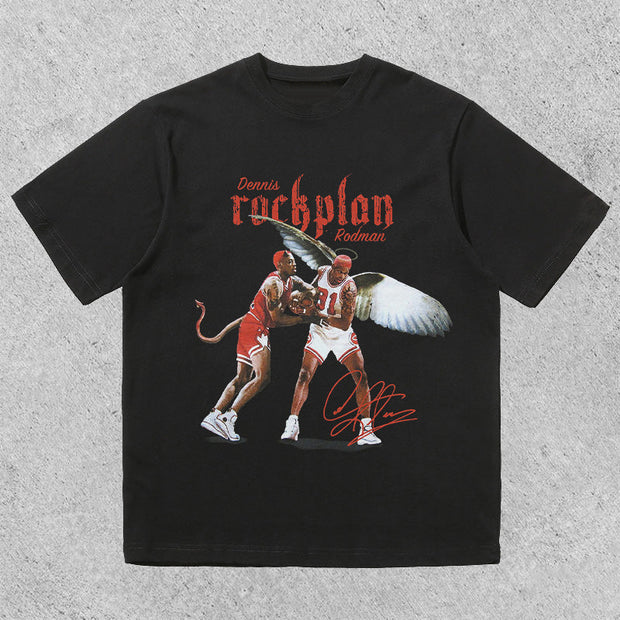 New Rivalry of Angels and Demons Casual Sports T-Shirt